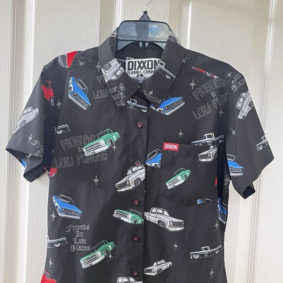 Dixxon Flannel Company What the Truck!? D-Lite Button Up Shirt Women's Small - Picture 2 of 13